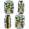 Hsnar Lemon Lime Tree Weekly Pill Case Travel Pill Container with Removable 7 Day Pill Organizer for Fish Oil Vitamin Supplement view 4