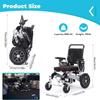 26 Miles Long Travel Range,Electric Wheelchair for Adults,Intelligent Power Wheelchairs Lightweight Foldable All Terrain Motorized Wheelchair for Seniors,61.7Lbs,Airline Approved view 2