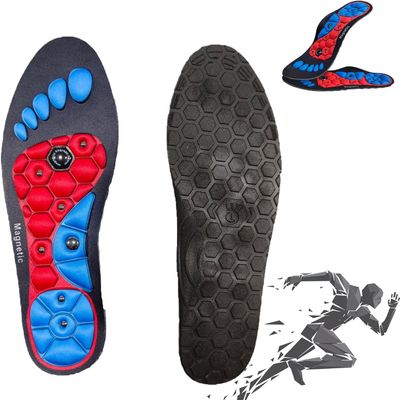 2 Pair Acupressure Insoles, Magnetic Acupressure Insoles, Acupressure Insoles for Women, Orthopedic Insoles for Men (M(39-42),01)