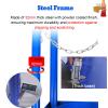 CHZDPP Wall Mounted/Floor Mountable Gas Cylinder Organizer Shelf, Gas Cylinder Holder Stand for Hospital Laboratory Factory School, Cylinder Bracket Carrier(14.6 * 11.8 * 39.4inch/37 * 30 * 100cm) view 3