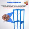 CHZDPP Wall Mounted/Floor Mountable Gas Cylinder Organizer Shelf, Gas Cylinder Holder Stand for Hospital Laboratory Factory School, Cylinder Bracket Carrier(14.6 * 11.8 * 39.4inch/37 * 30 * 100cm) view 4