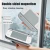 Magnetic Windshield Cleaner Tool, Double-Sided Window Cleaner Glass Wiper, Adjustable Magnetic Double Window Cleaner, Magnetic Window Cleaner for High Rise and Car Glazed Windows(Glass thickness 3-10m view 3