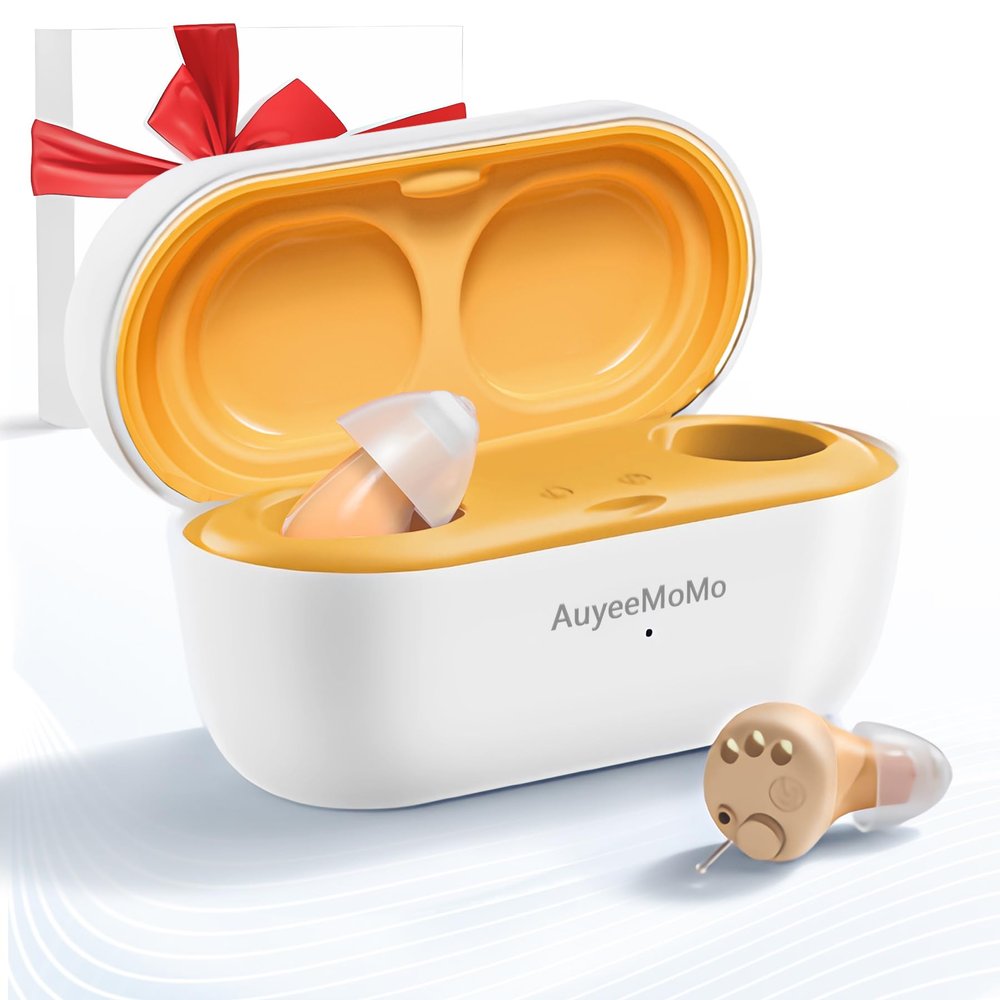 Supermini OTC Hearing Aids for Adults (Not Amplifiers), Rechargeable Mini Digital 16-Channel Digital CIC Hearing Aids for Seniors Nearly Invisible Premium Sound Quality Chips Made in USA