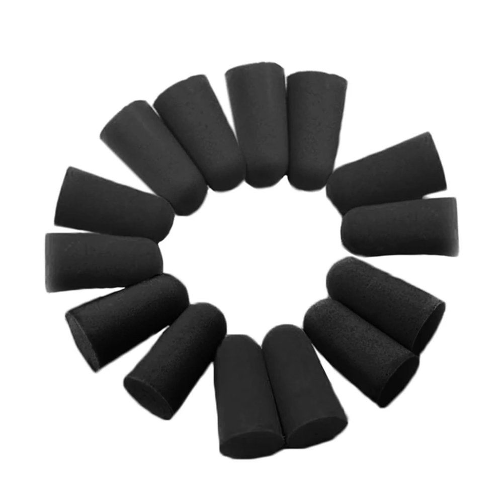 BMXWL 20PCS/10Pairs Black Travel Sleep Noise Prevention Earplugs Noise Reduction for Travel Sleeping Soft Tapered Foam Ear Plugs