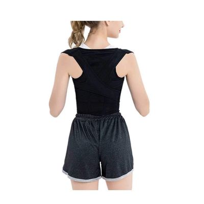 YMGSCC Adjustable Back Posture Corrector Clavicle Spine Back Shoulder Lumbar Brace Support Back Pain Relief Prevents Slouching(E,Medium-M)