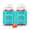BeLive Biotin Gummies with MultiVitamins, Folate, Inositol  Supports Hair Growth, Healthy Skin & Nails  Vegan, Pectin Based  Strawberry Flavor (2) view 1