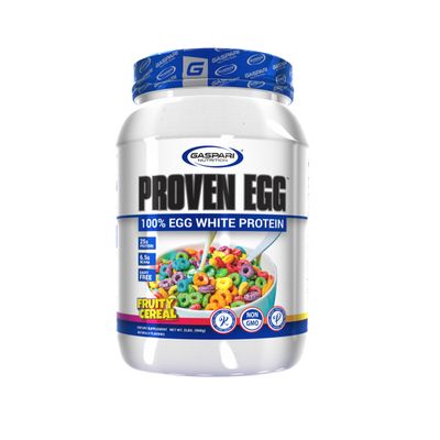 Gaspari Nutrition Proven Egg, Fruity Cereal, 100% Egg White Protein, 25g Protein, Keto Friendly, Dairy and Lactose Free, Soy Free (2 lbs, Fruity Cereal)