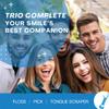 3-in-1 Complete Dental Care Set (5 Pack - 250 Count): Double Thread Floss Picks, Toothpicks, and Tongue Scraper - Your Oral Hygiene Solution with Disposable Floss Sticks for On The Go or Travel view 2