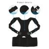 YMGSCC Adjustable Magnetic Posture Back Support Corrector Belt Band Brace Shoulder Lumbar Strap(XL) view 2