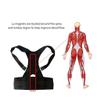 YMGSCC Adjustable Magnetic Posture Back Support Corrector Belt Band Brace Shoulder Lumbar Strap(XL) view 3
