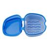 Denture Bath Box False Teeth Storage Box Mini Travel Denture Cup Case with Strainer(Navy Blue) view 2