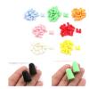 BMXWL 20PCS/10Pairs Soft Tapered Foam Ear Plugs Travel Sleep Noise Prevention Earplugs Noise Reduction Travel Sleeping(Pink) view 2