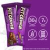 FITCRUNCH Full Size Protein Bars, 6-Layer Baked Bar, 7g of Sugar, Gluten Free & Soft Cake Core (12 Full Size Bars, Chocolate Brownie) view 3