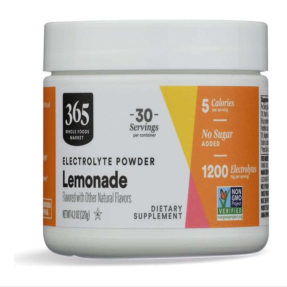 365 By Whole Foods Market, Electrolyte, Lemonade, 30 Servings, 5.46 Ounce