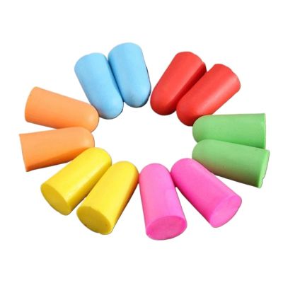 BMXWL 10 Pairs Comfort Soft Foam Ear Plugs Tapered Travel Sleep Noise Reduction Prevention Earplugs Sound Insulation Ear Protection