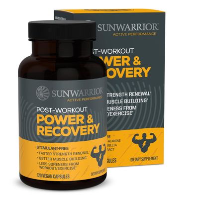 Sunwarrior Active Post Workout Power & Recovery Caps, 120 CT