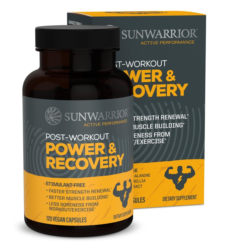 Sunwarrior Active Post Workout Power & Recovery Caps, 120 CT