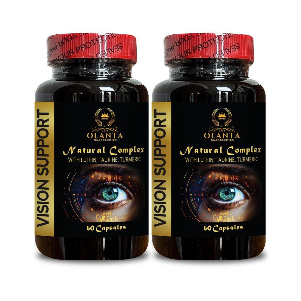 OLANTA TRADE SOLUTION Vision Support - Vision and Eye Support Complex with Lutein, Retinal Support and Improved Visual Function, Immune Booster - 2 Bottles 120 Capsules