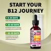 (2 Pack) Vitamin B12 and B6 Liquid Drops, B12 Sublingual Vitamin B Complex - B 12 Vitamin 5000mcg - B12 Methylcobalamin for Energy, Brain, and Heart Support with 27,200 mcg, Fruit Punch, 80 Servings view 4