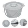 Plastic Chamber Pot with Handle, Portable Bedside Toilet for Elderly view 4