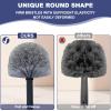 4 Pack Cobweb Duster Head Brush - High Efficiency Twist-On Spider Web Brush for Indoor & Outdoor Cleaning, Compatible with Standard Threaded Poles view 3