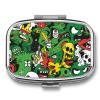 Daily Portable Medicine Box, Rectangle Cute Comics and Pop Styles Printed Pill Box Case Jewelry Box Applicable for Capsule Candies Tablet Pill Jewelry Earplugs view 1
