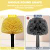 Tockrop 2 Pack Twist-On Cobweb Duster Head Brush - Efficient Indoor & Outdoor Spider Web Cleaning Solution - Fits Standard Acme Threaded Poles - Duster Brush Head Only - Yellow view 3