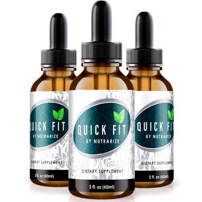 NutraRize (3 Pack) Quick Fit Drops, All-Natural QuickFit Liquid Supplement, Premium Blood Support Formula for Healthy Levels and Active Lifestyle, Official Gotas Reviews (90 Servings)