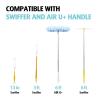 6ft Extendable Duster Handle with 40 Refills, Compatible with Swiffer Duster, Disposable Microfiber Dusting Pads for Home Cleaning, Ceiling, Fan, Window, Hard-to-Reach Areas view 4