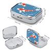Daily Portable Medicine Box, Rectangle Cute Swim in Water Printed Pill Box Case Jewelry Box Applicable for Capsule Candies Tablet Pill Jewelry Earplugs view 2