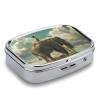 Daily Portable Medicine Box, Rectangle Cute On Wooden Ladder Printed Pill Box Case Jewelry Box Applicable for Capsule Candies Tablet Pill Jewelry Earplugs view 3
