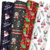 GIOLNIAY Christmas Wrapping Paper for Kids Boys Girls - Holiday Wrapping Paper Bundle with Gnomes, Red Stockings, Santa, Xmas Train Designs - 6 Jumbo Sheets (28 x 40 inches), Easy to Store view 1