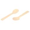 100pcs Disposable Wood Spoons, Cutlery for Ice Cream, Dessert, Yogurt, Soup, Compostable view 1