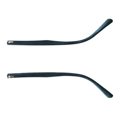 1 Pair Glasses Replacement Arms Legs, Plastic Temple Arms for Eyeglasses Sunglasses, Black, 1mm Tooth Thickness