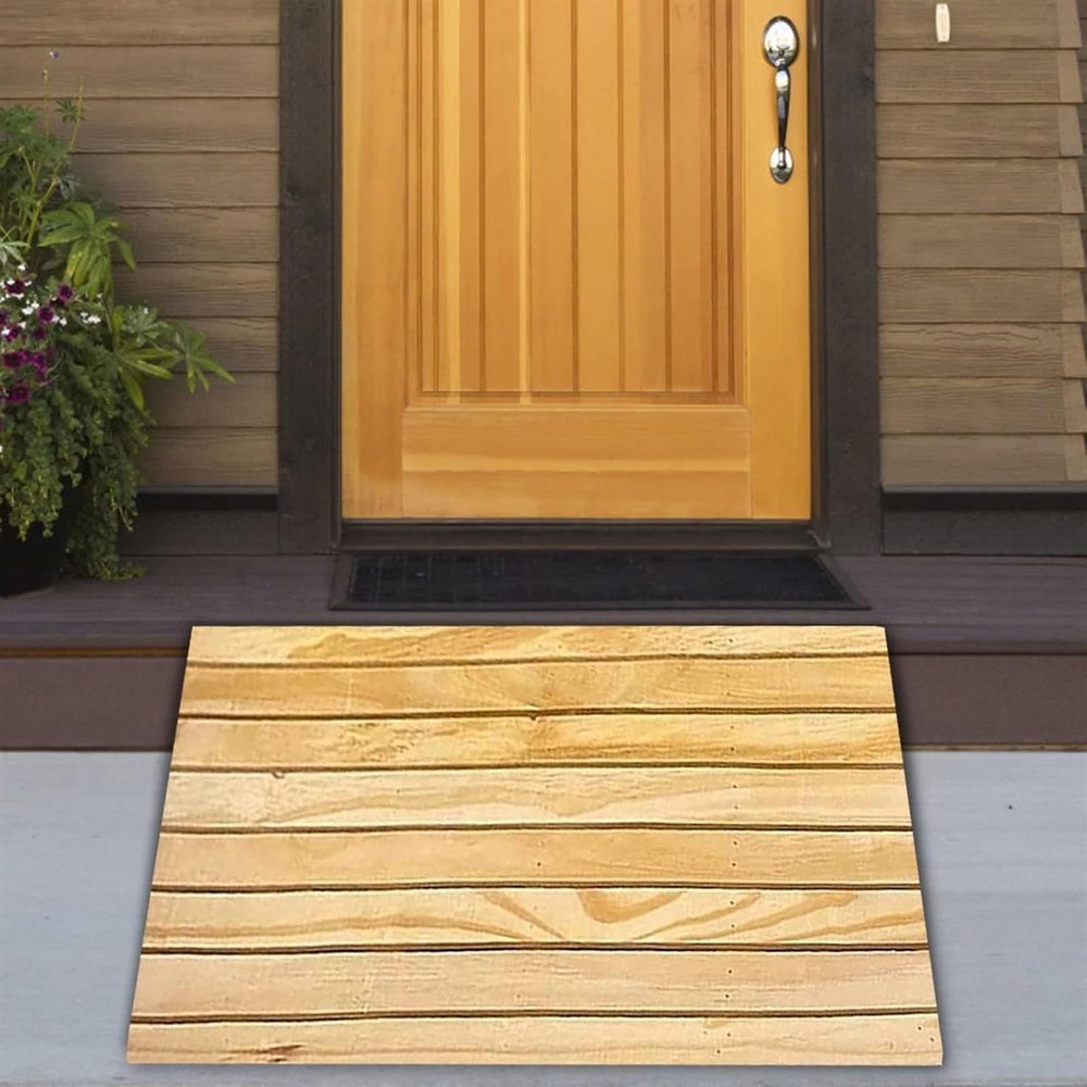 Threshold Ramp, Doorway Ramps Wood, Power Wheelchairs/Mobility Scooter/Mower Wooden Thresholds Ramp, Sturdy Stairs Slope with Non Slip Surface, Extra Long(100x33x10cm (39.4x13x4in))