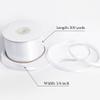 Gliberli White Satin Ribbon 1/4 inch X 200 Yards Fabric Ribbons for Gift Wrapping Bows Bouquet Sewing Craft Home Decor Hair Floral view 2