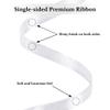 Gliberli White Satin Ribbon 1/4 inch X 200 Yards Fabric Ribbons for Gift Wrapping Bows Bouquet Sewing Craft Home Decor Hair Floral view 3