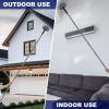 20 Ft+ High Reach Grey Cobweb Duster with 3-14 ft Extension Pole, Webster Cobweb Duster for High Ceilings Corners, Spider Web Brush for Outdoor & Indoor Web Cleaning Tool with Universal Joint view 3
