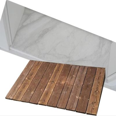 Threshold Ramp, Wooden Threshold Ramps, Front Door Step Slope Non Slip Curb Ramp 10/18/20cm High for Wheelchairs, Mobility Scooters, Power Chairs(90x10x50cm)