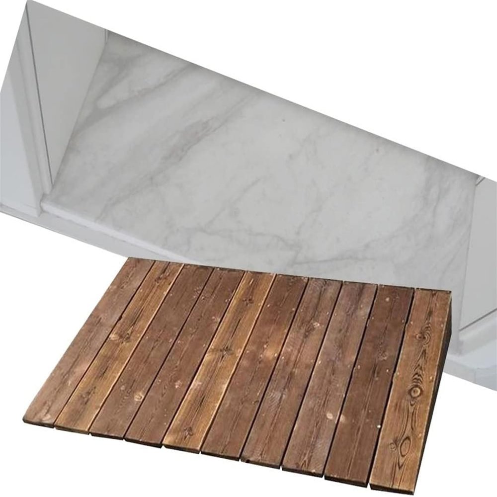 Threshold Ramp, Wooden Threshold Ramps, Front Door Step Slope Non Slip Curb Ramp 10/18/20cm High for Wheelchairs, Mobility Scooters, Power Chairs(90x10x50cm)