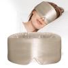 ATreebay 100% Mulberry Silk Sleep Mask, Large Eye Cover for Sleeping, Comfortable and Pressure-Free Sleeping Masks for Women Men, Completely Blackout (Taupe) view 1