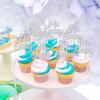 24 PCS Baby Shower Cupcake Toppers Glitter Oh Baby Cupcake Picks Baptism New Baby Cupacke Decorations for Gender Reveal Baby Shower Kids Birthday Party Cupcake Decorations Supplies Silver view 4