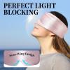 ATreebay 100% Mulberry Silk Sleep Mask, Large Eye Cover for Sleeping, Comfortable and Pressure-Free Sleeping Masks for Women Men, Completely Blackout (Light Plum) view 4