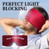 ATreebay 100% Mulberry Silk Sleep Mask, Large Eye Cover for Sleeping, Comfortable and Pressure-Free Sleeping Masks for Women Men, Completely Blackout (Wine Red) view 4