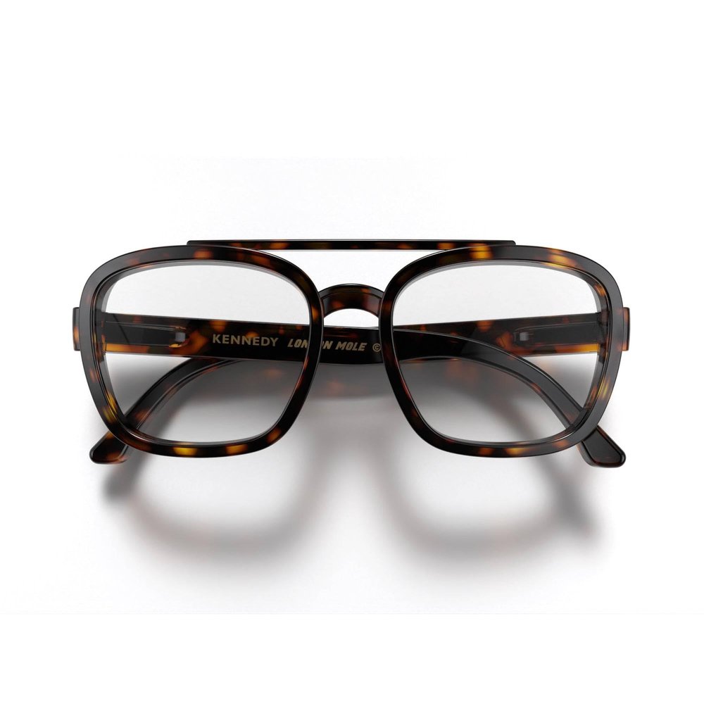 LONDON MOLE Kennedy reading glasses | Cool square shaped pilot style readers | Mens Womens Unisex | Spring hinges