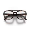 LONDON MOLE Kennedy reading glasses | Cool square shaped pilot style readers | Mens Womens Unisex | Spring hinges view 1