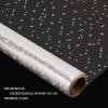 100 ftx34 in Extra Wide Clear Cellophane Wrap Roll, 2.5 Mil Thick Crystal Clear with Irregular White Dot Transparent Thicker Cellophane Roll for Gifts, Food, Party Decorations, Baskets, Flowers view 2