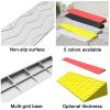 YLLSMGS Threshold Ramps for Doorways Portable Wheelchair Ramp Transition Slope Pad Curb Ramp Anti-Slip for Indoor Outdoor(Yellow,99 * 22 * 10cm) view 2