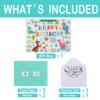 16.5 Extra Large Dinosaur Happy Birthday Gift Bag Set with Handles, Greeting Card, Tissue Papers and Stickers for 1st Birthday 2 Year Old Boys, Girls', or Kids' Party, Baby Shower, Newborn, New Moms or Parents, 1 Pcs view 3