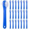 OMISTAR 50 PCS Denture Brushes Dual-Sided Bristle Individually Firm Hard Bristle Toothbrush Denture Cleaner Brush for Retainers False Teeth Braces view 1
